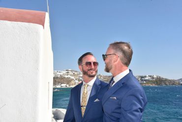 John & Kevin's - Wedding 23 mykonos wedding gay wedding john kevin 21