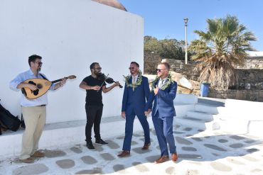 John & Kevin's - Wedding 30 mykonos wedding gay wedding john kevin 28