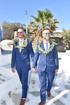 John & Kevin's - Wedding 29 mykonos wedding gay wedding john kevin 27