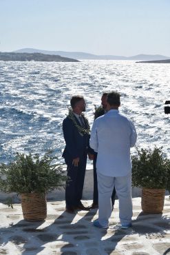 John & Kevin's - Wedding 38 mykonos wedding gay wedding john kevin 36