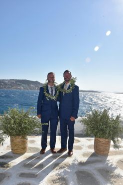John & Kevin's - Wedding 46 mykonos wedding gay wedding john kevin 44