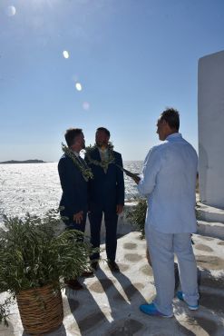 John & Kevin's - Wedding 37 mykonos wedding gay wedding john kevin 35