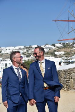 John & Kevin's - Wedding 16 mykonos wedding gay wedding john kevin 14