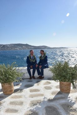 John & Kevin's - Wedding 51 mykonos wedding gay wedding john kevin 49