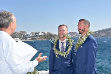 John & Kevin's - Wedding 31 mykonos wedding gay wedding john kevin 29