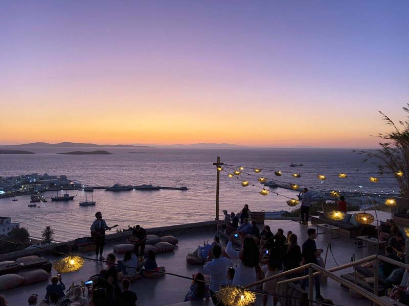 Luxury wedding venues in Mykonos 3 180 Mykonos Sunset Bar - Mykonos Wedding Venue